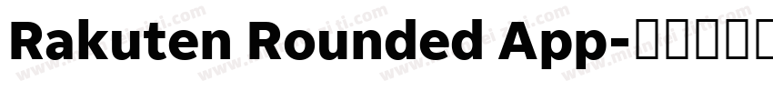 Rakuten Rounded App字体转换